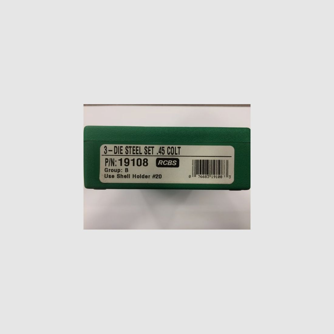 RCBS 3 DIE TC STEEL SET 45COLT, image 1 of 2