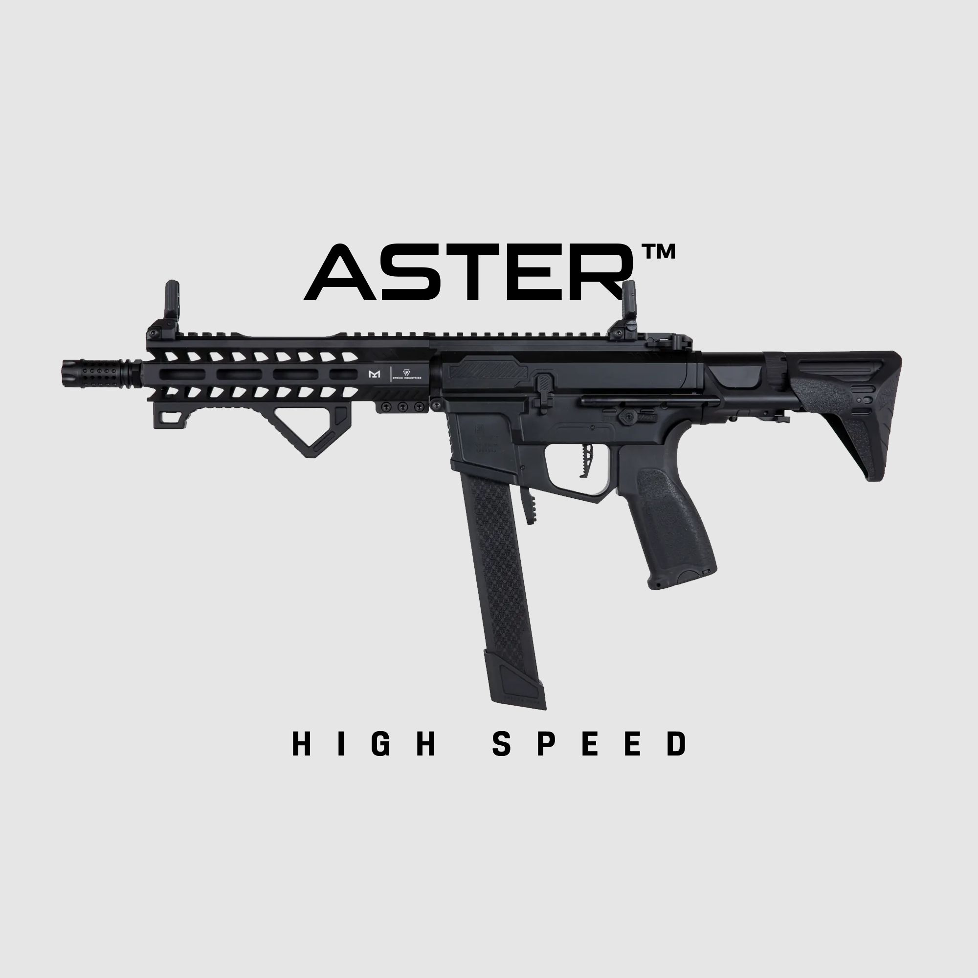 SA-X02 EDGE 2.0 HOOGSNELHEID, 13:1 Tandwielen, Poort ASTER, Zwart