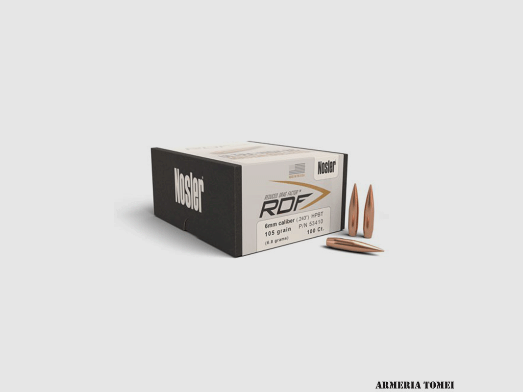 NOSLER – BULLE RDF CAL .243 105GR HPBT