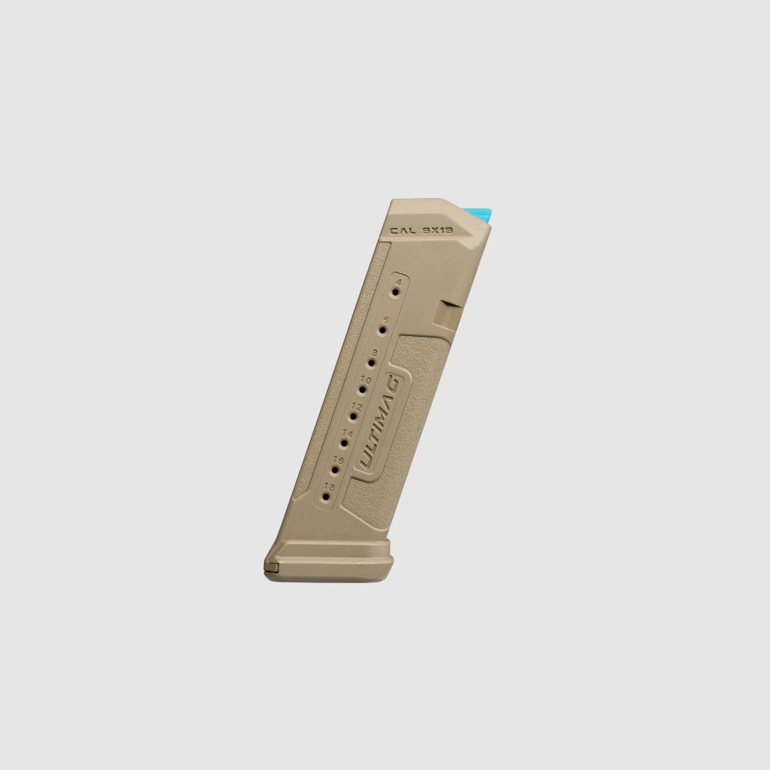 NEUWARE -- FAB DEFENSE Ultimag Magazin für Glock 17 9mm (18 Schuss) DESERT TAN