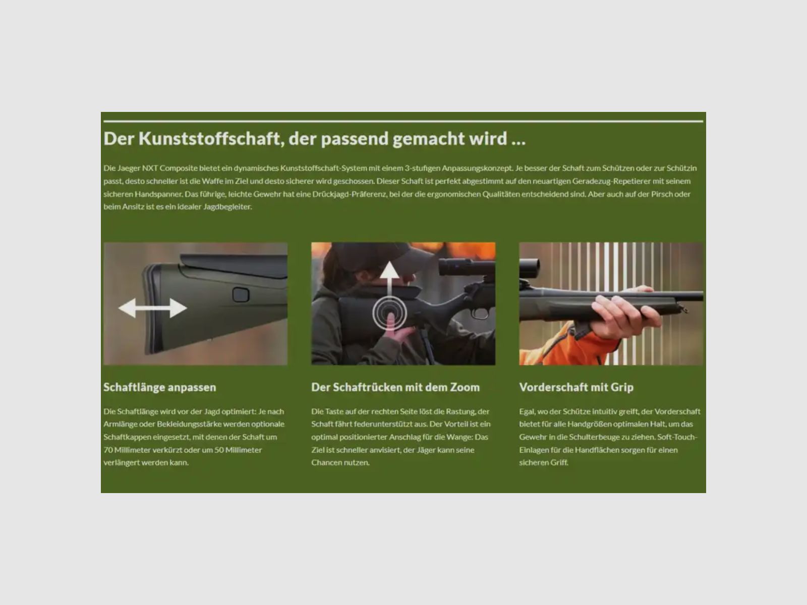 HAENEL Jaeger NXT Composite Repetierbüchse .30-06 Spr.