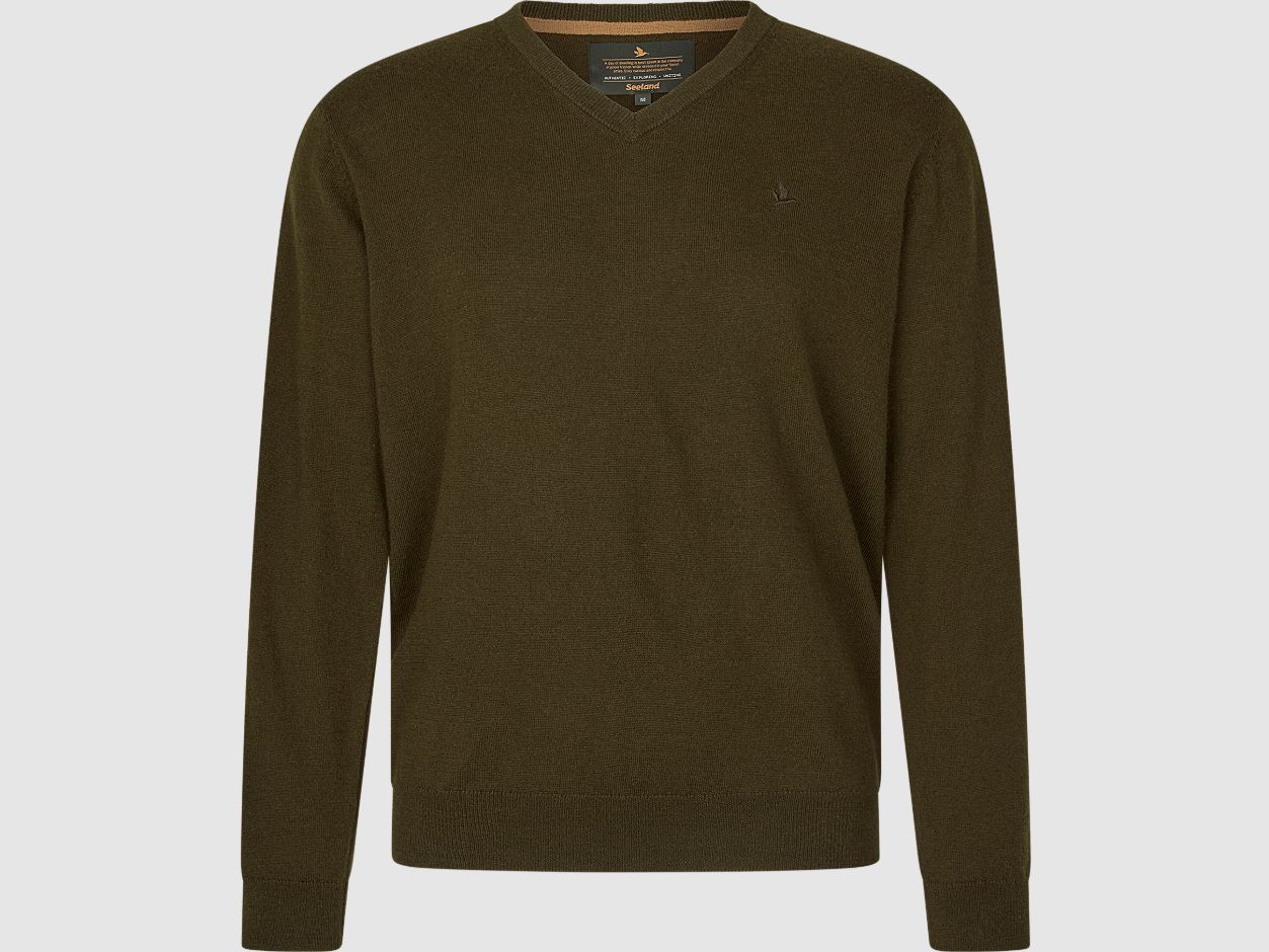 Seeland Pine V-Neck Sweater Men Light Pine 3XL