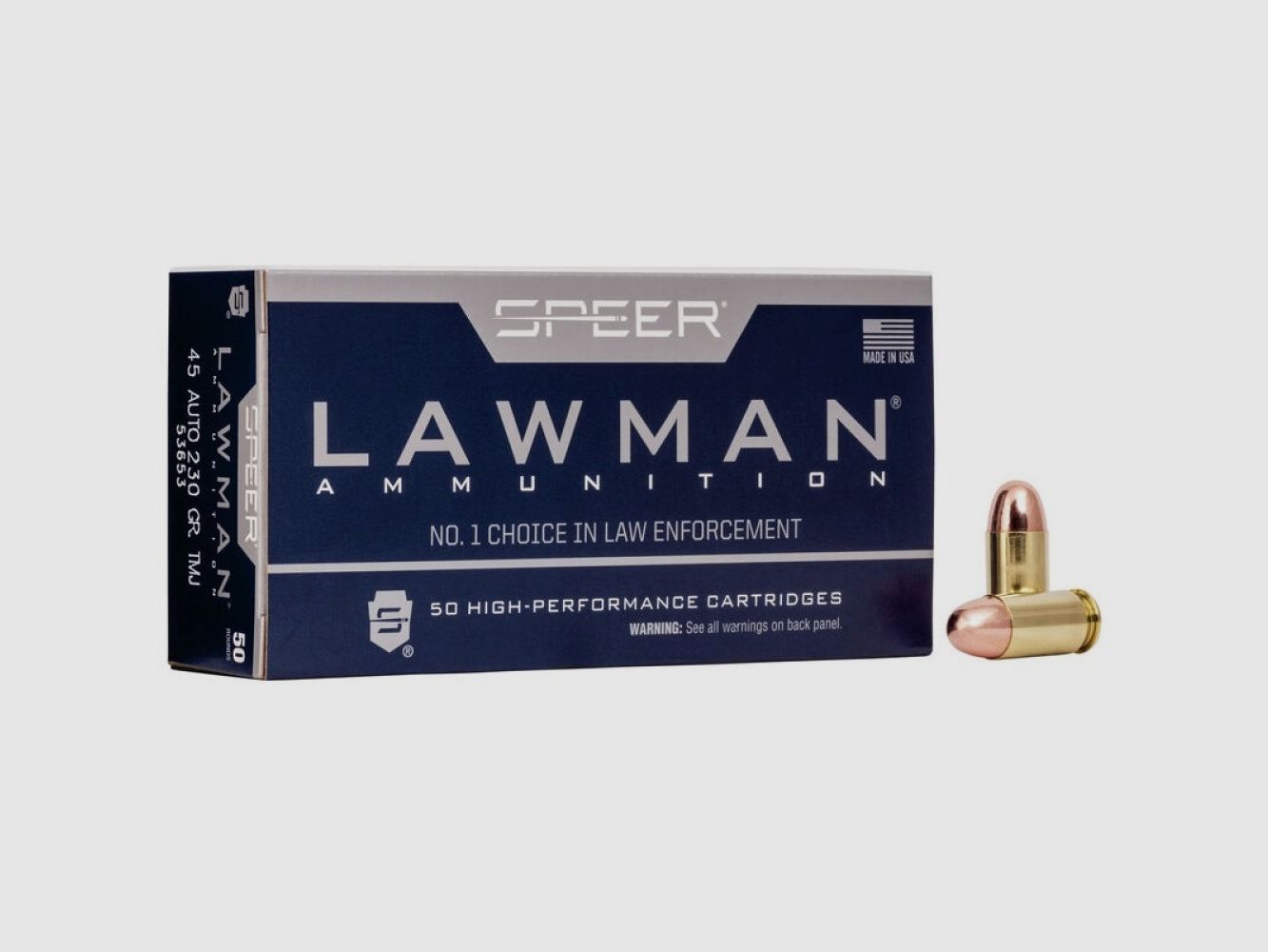 45ACP Speer Lawman Clean-Fire 230gr TMJ VE50
