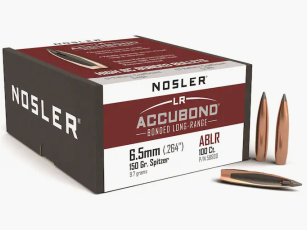 Nosler Geschoss 6,5mm/.264 Accubond 150GR Bonded Tipped Boat Tail 100 Stück