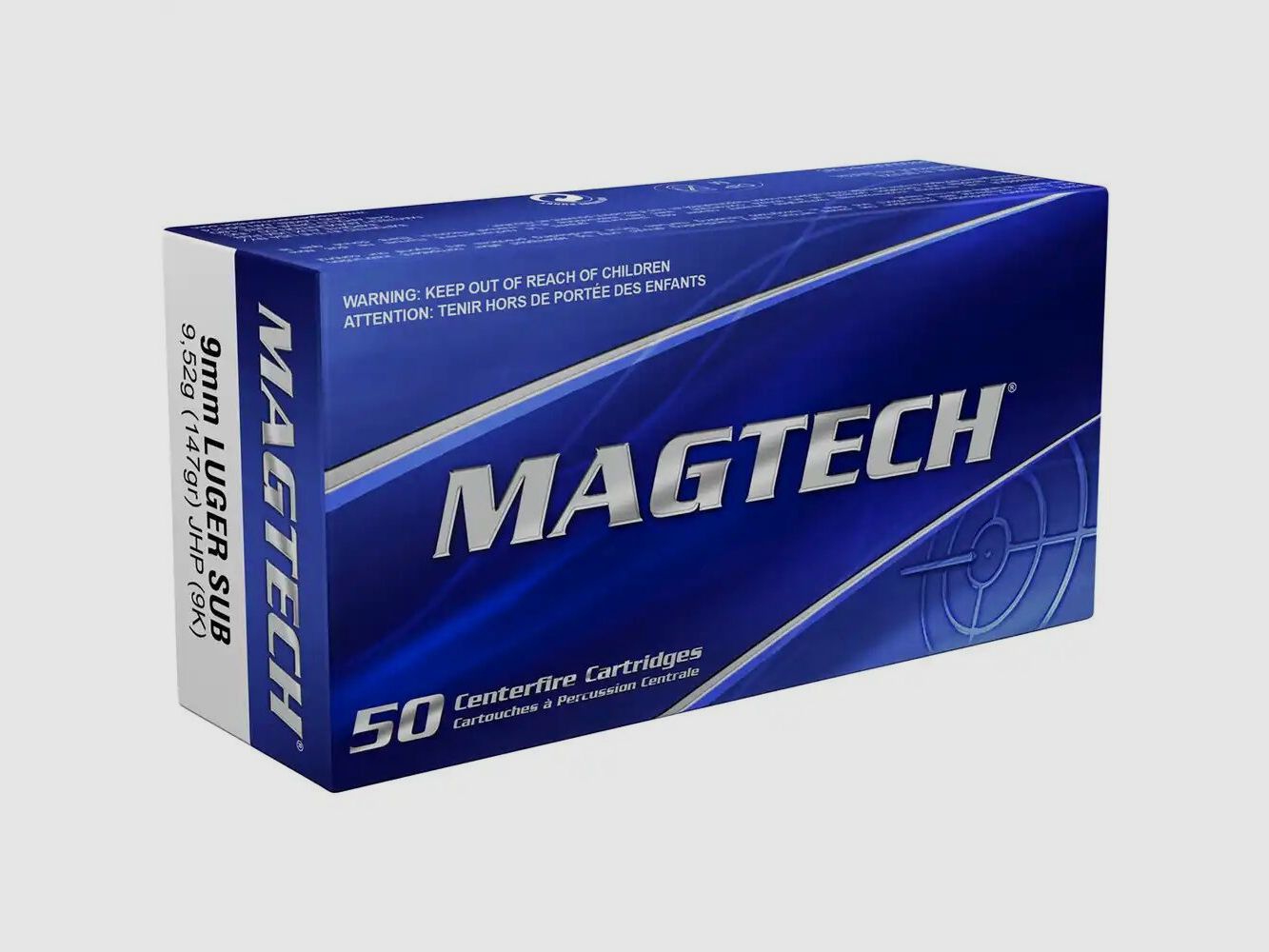 Magtech FMJ 124 grs - 50Stk