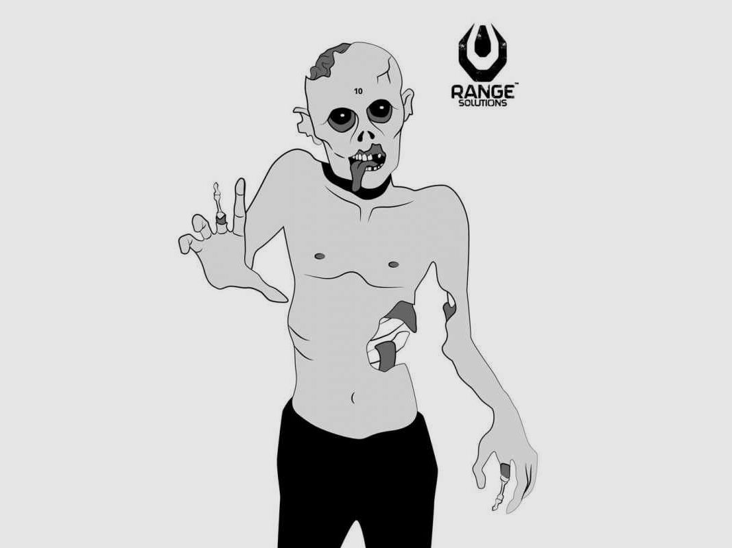 Zombie shooting targets, 50 pcs.