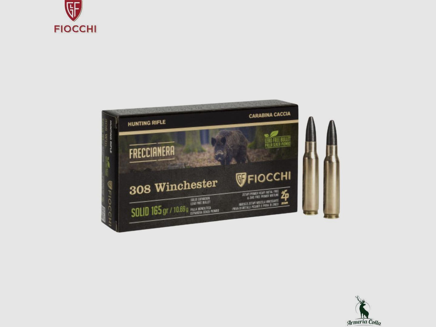 Fiocchi Ammunition Freccia Nera cal. .308 Win 165gr. art. 709897