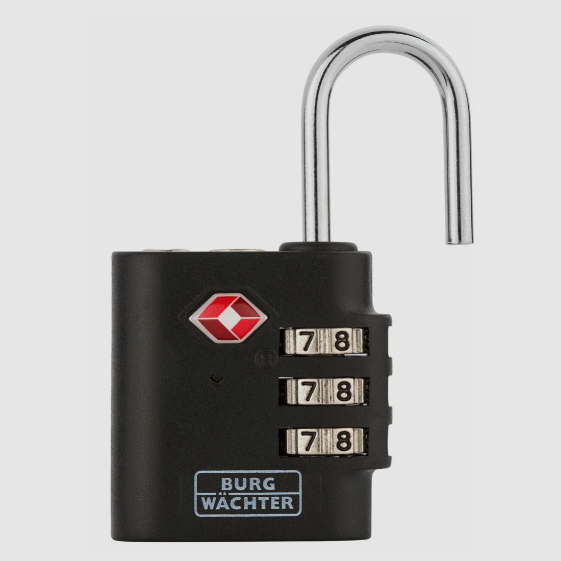Lucchetto a combinazione di sicurezza Burg Wächter TSA 77 30 nero