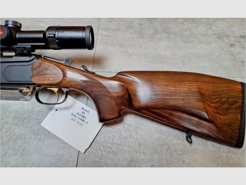 Bockdoppelbüchse Merkel B3 Zwart 8x57IRS