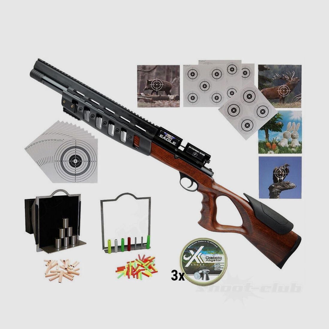First Strike First Strike Eagle 200bar 4.5mm Diabolo Super Target Set