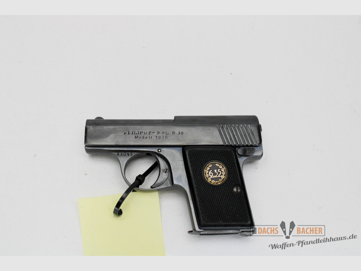 Pistole Menz Mod Liliput 1926 Kal. 6,35mm Browning ohne gültigen Beschuss