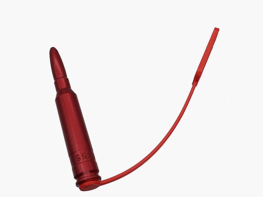 Alu Pufferpatrone mit Sicherheitsfahne - 6,5x55Schweden Mauser