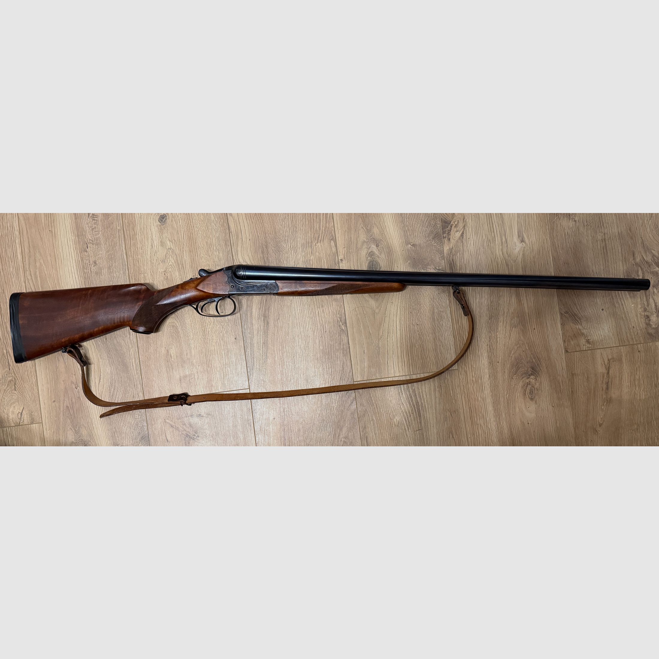 Simson Suhl double-barrel shotgun cross shotgun 12/70 shotgun color hardening