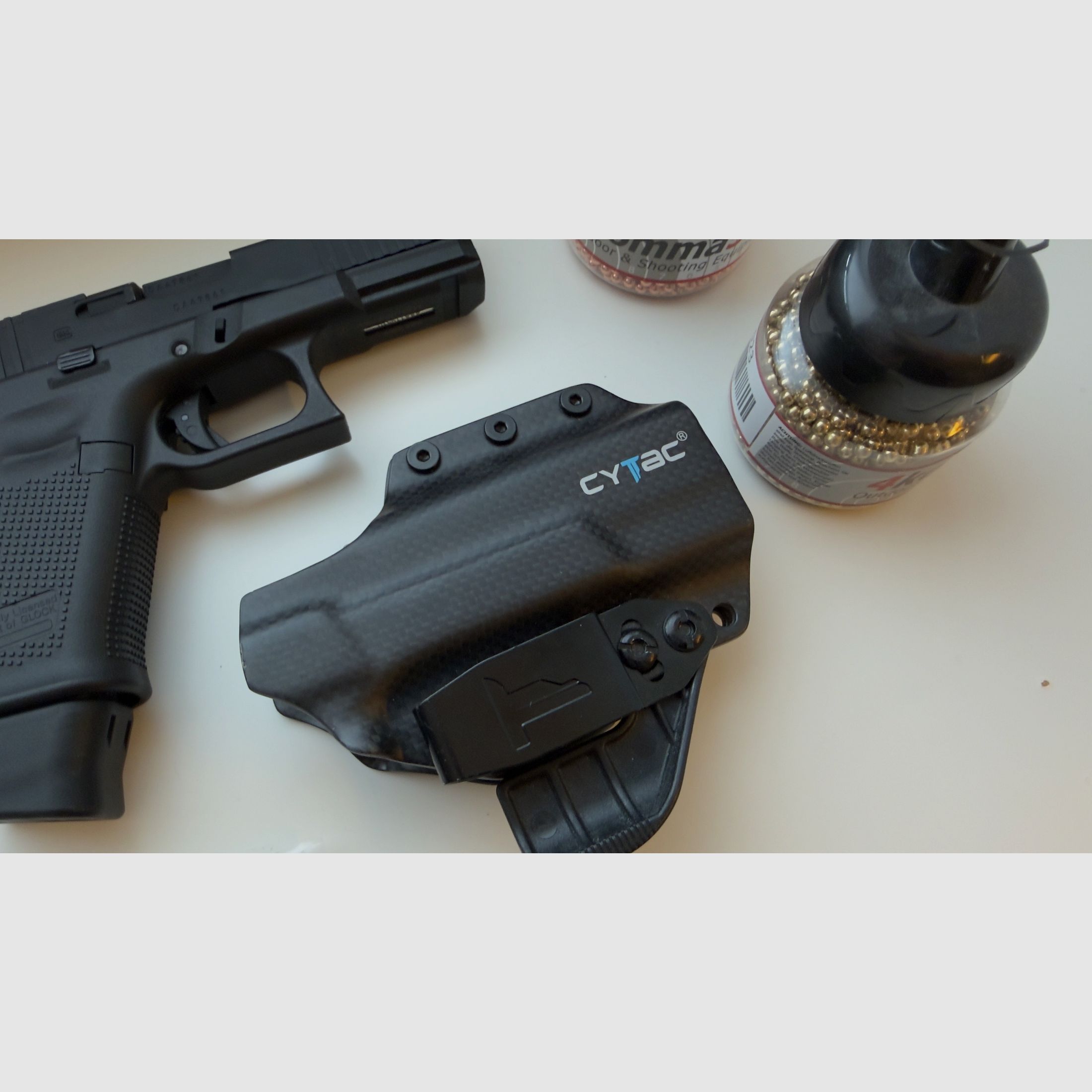 Glock 19 Gen 5 MOS 4mm stalen bb’s CO2