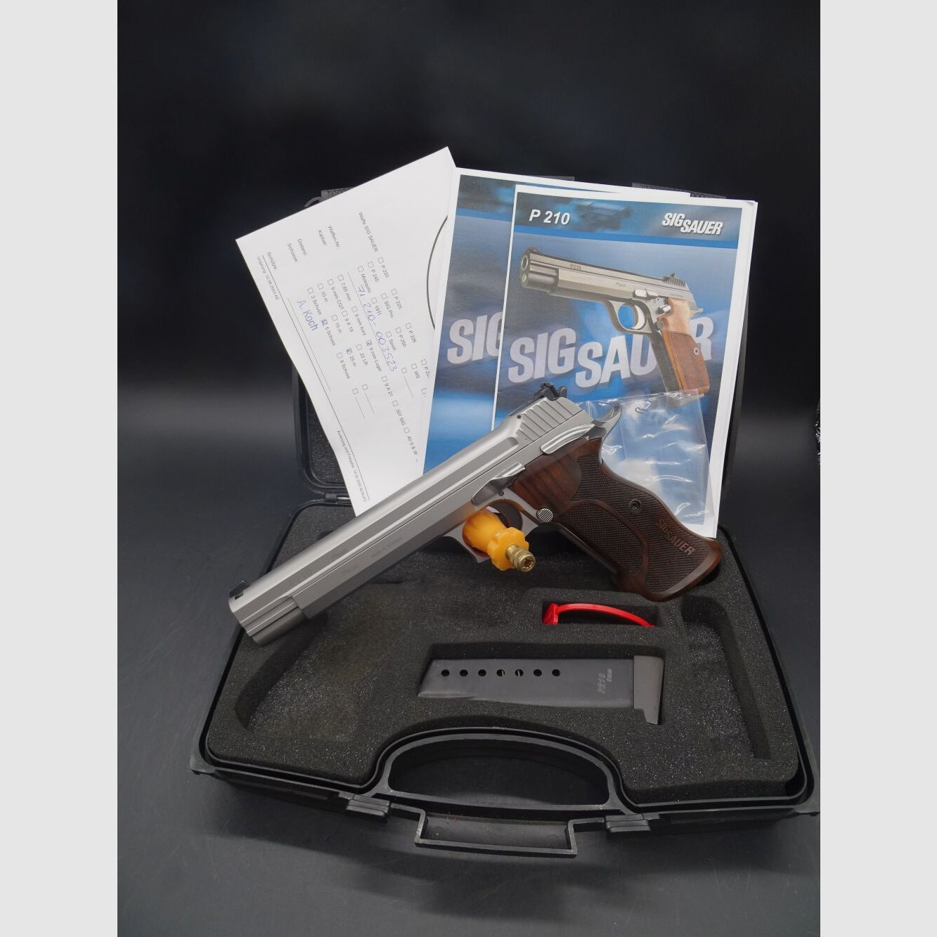 SIG Sauer P210 Super Target Silver 6" Hecho en Alemania P210 Super Target Silver