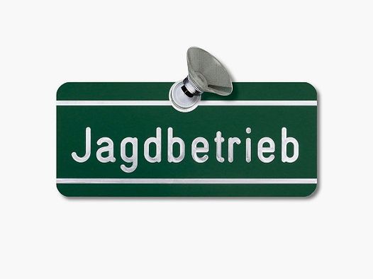 AKAH Autoschild Jagdbetrieb mit Magnetsaugnapf