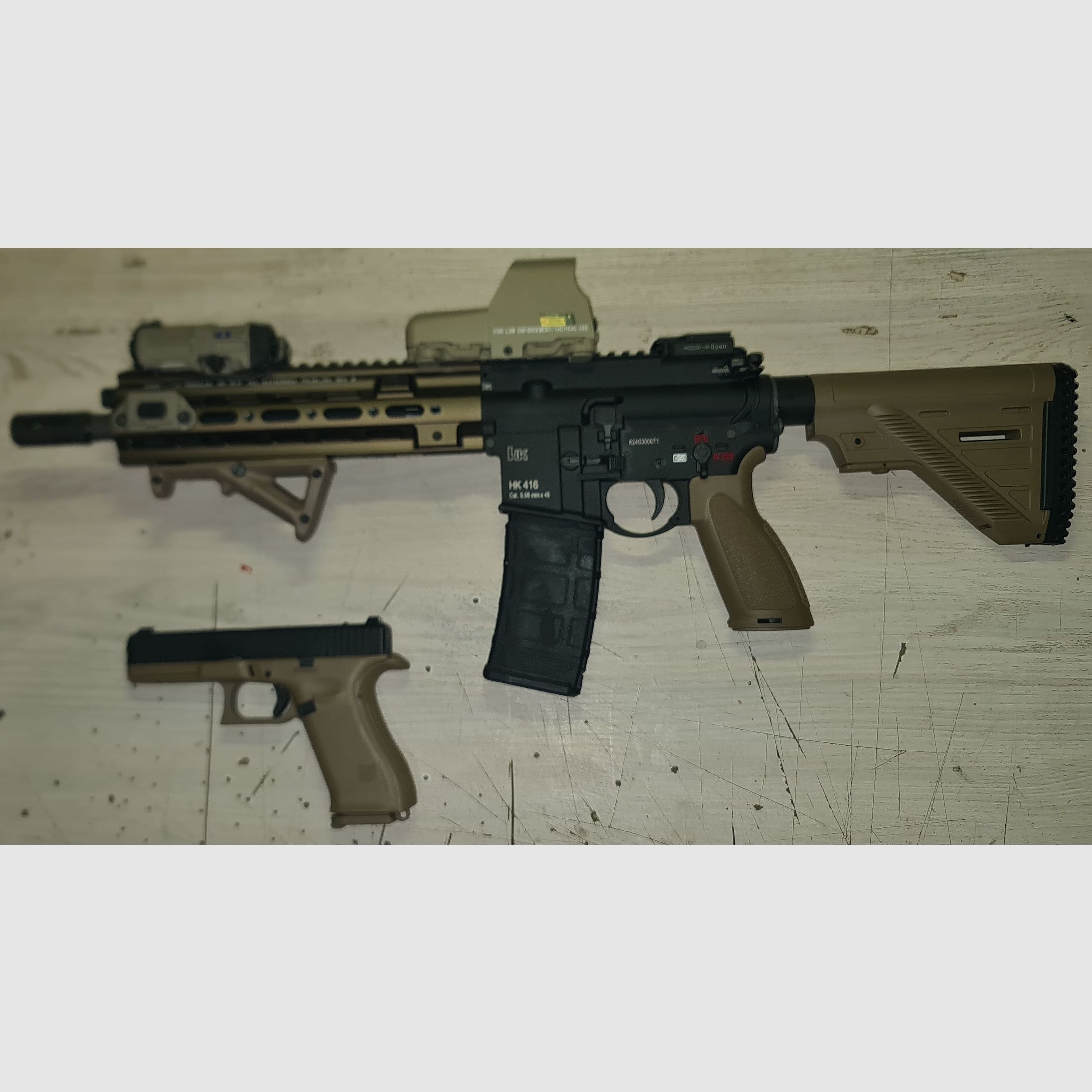 Hk 416 a5 Umbau mit Glock 17gen 5