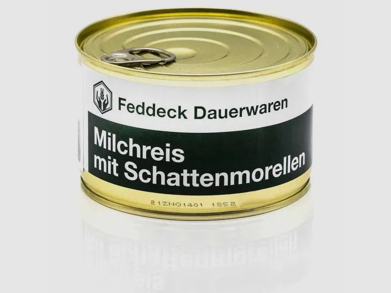 Feddeck Dauerwaren Fertiggericht Dose Milchreis mit Schattenmorellen 400 g