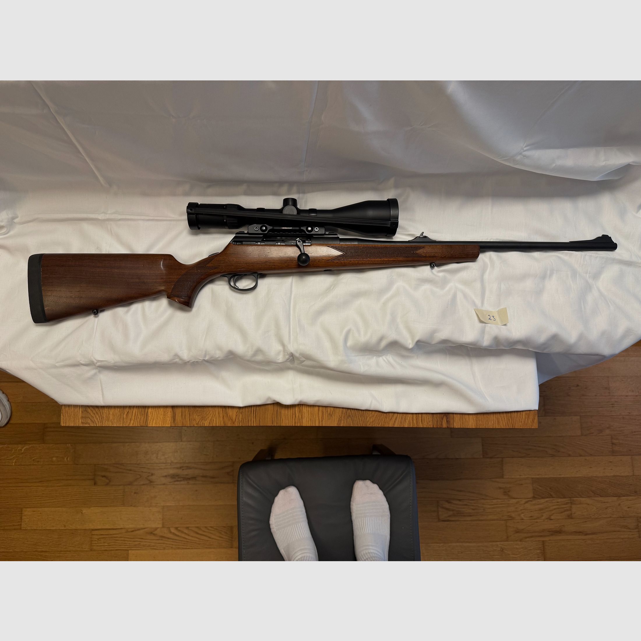 Mauser M96 9,3×62 straight-pull + Steiner Ranger 4-16×56 – Cat. C heirloom Vorarlberg, zdjęcie 3 z 8