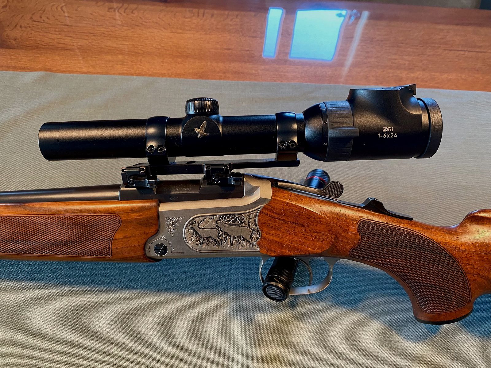 Double rifle BDB Merkel B3 - 9.3x74R - Swarovski Z6i