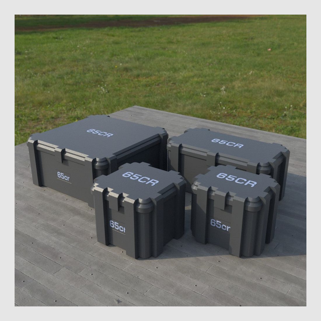 Filamelt ammunition box / 6.5 Creedmoor / 'flip lid' / cartridge box, ammo box