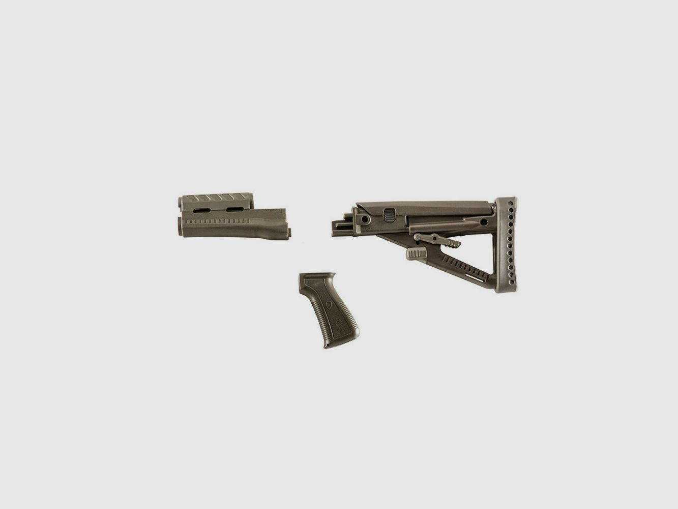 Archangel OPFOR Series Buttstock/Forend/Pistol Grip Comp Set for AK-47/AKM - OD Polymer