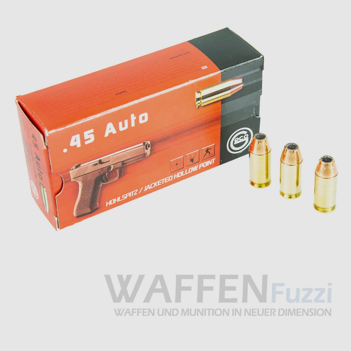 Geco .45 Auto Hohlspitz 230grs 50 Schuss