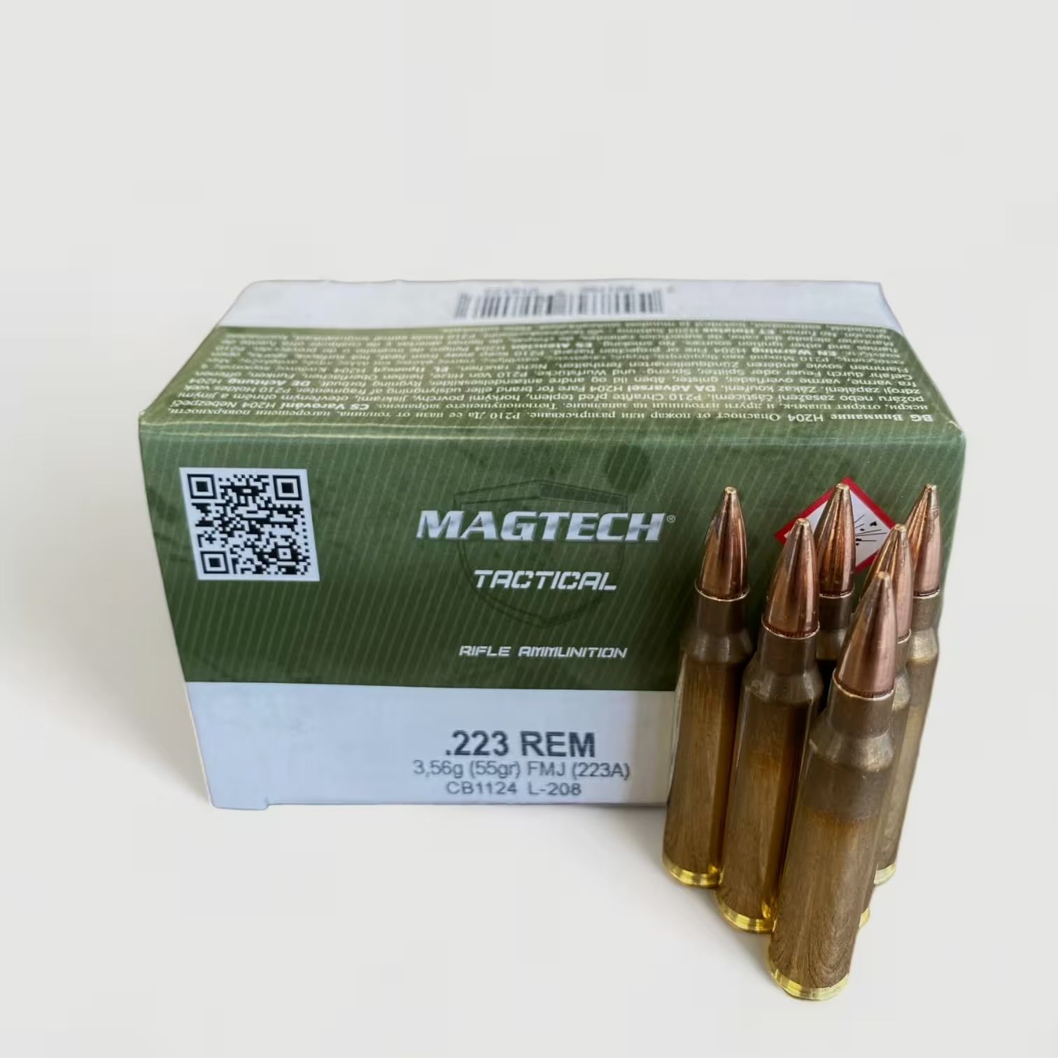 30x Magtech .223 Rem. FMJ 3,6g/55grs. 1500 schoten