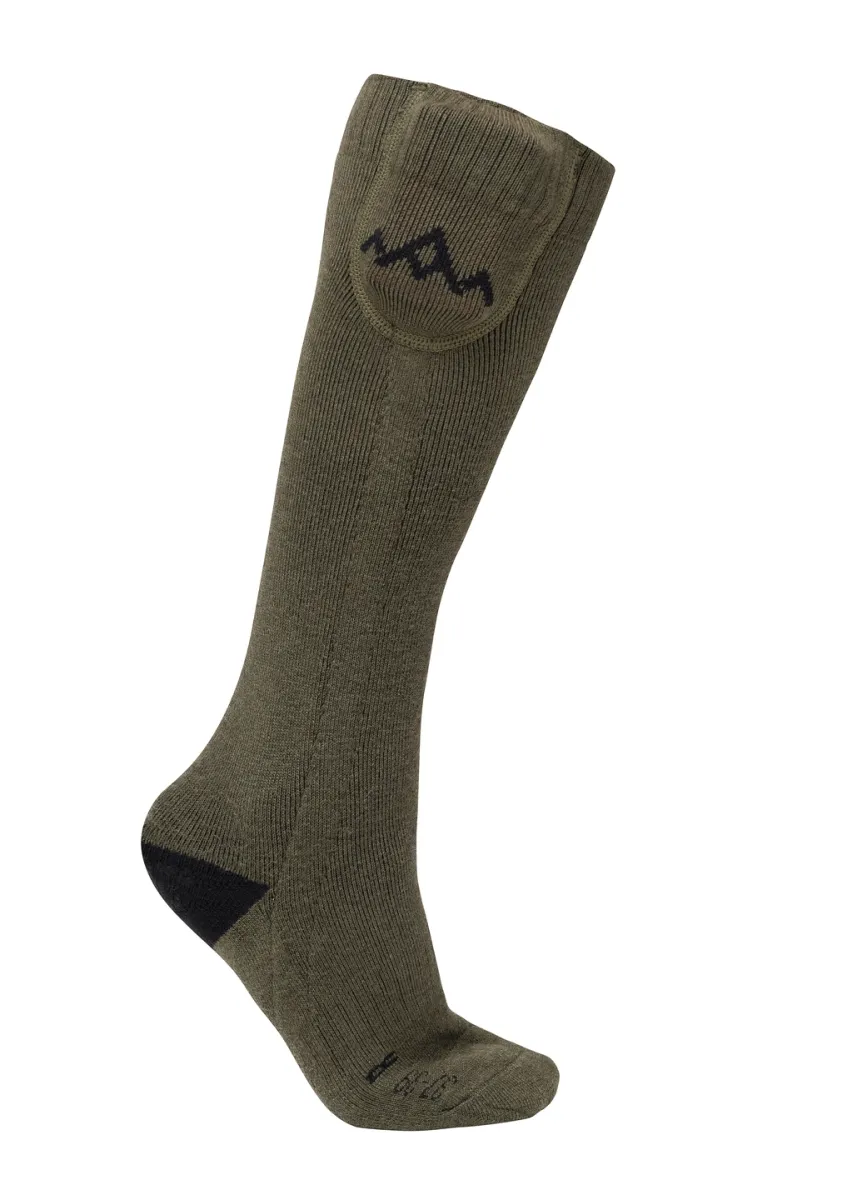 HeatX chaussettes chauffantes quotidiennes avec batterie V2 Olive