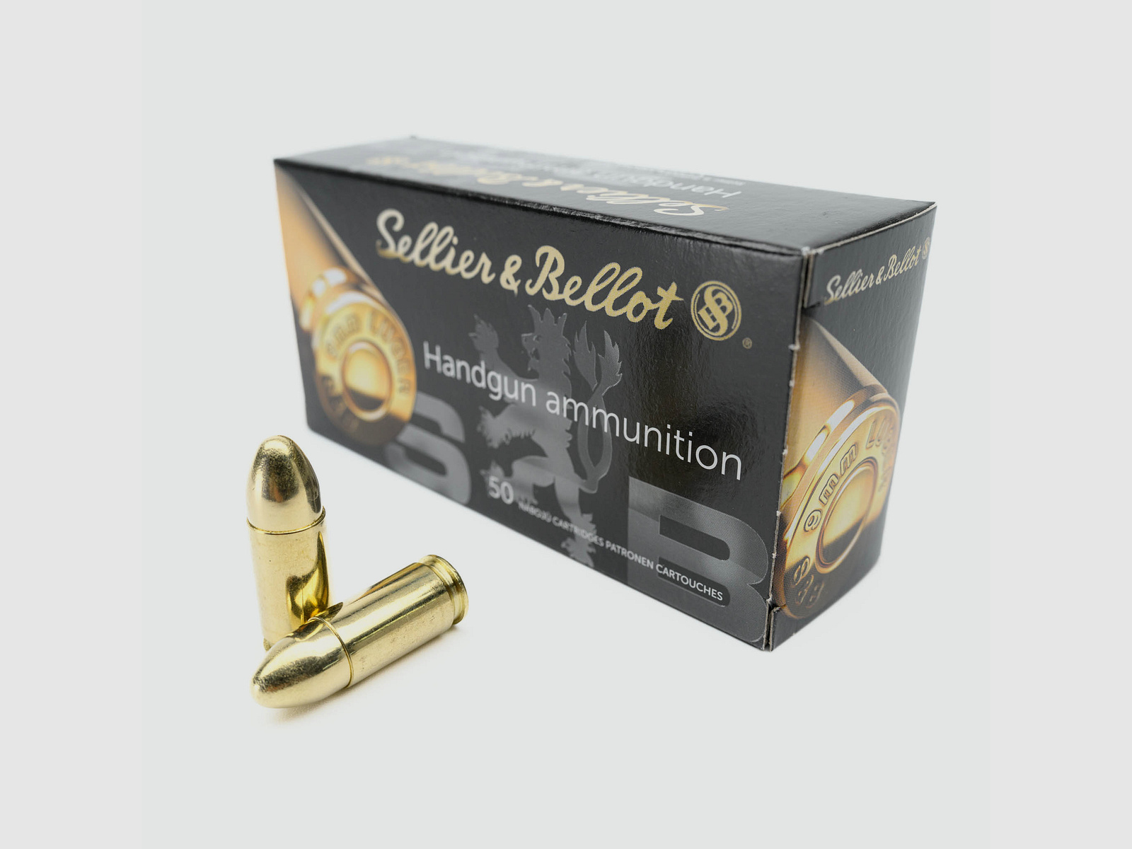 SELLIER & BELLOT 9 mm Luger Vollmantel 8,0g/124grs. - 20 Pack. (1.000 Patronen)
