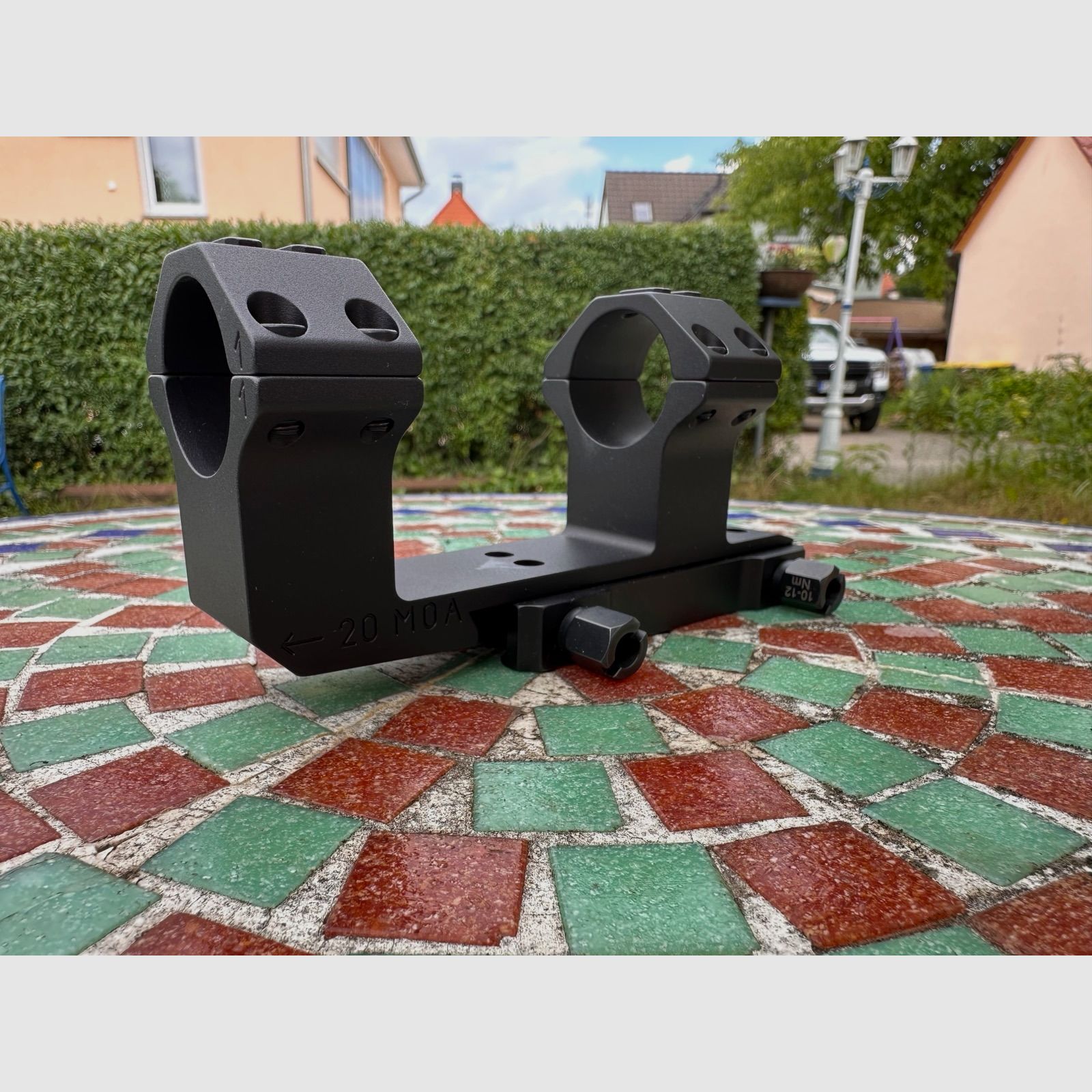 Eratac-Zielfernrohr-Montage 30mm Ringe mit 20 MOA Vorneigung Picatinny Neuwertig!!!