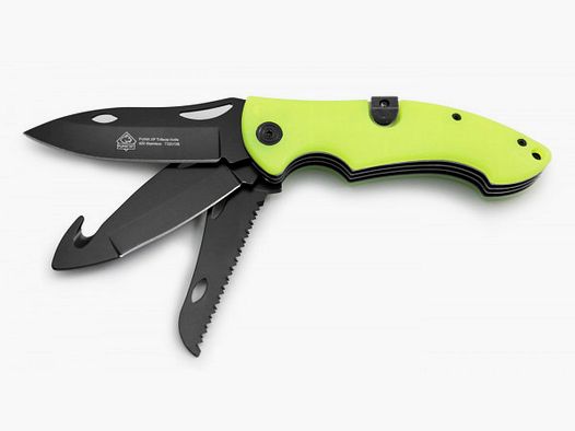 PUMA XP Trifecta 3-Klingen Schliessmesser, Acryl Fluoreszierend