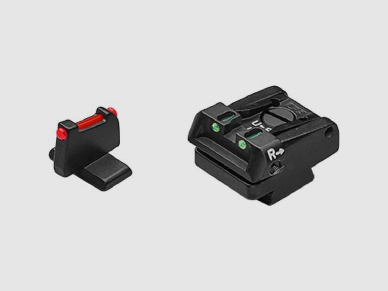 LPA Sights Visier f. H&K SFP9-OR &amp; OR-Match SPF24HK - Fibre Optic