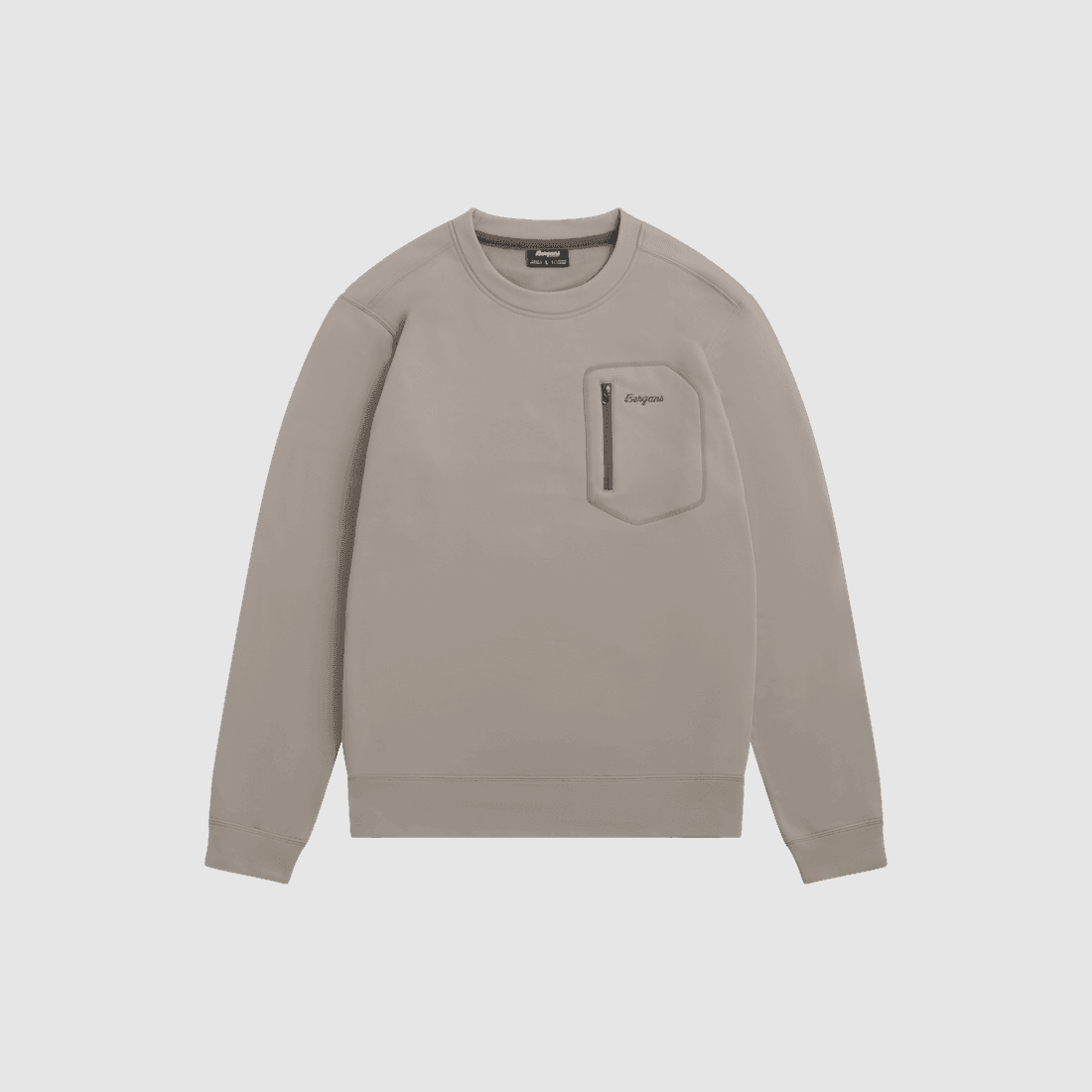 Bergans Midtli Midlayer Sweatshirt Heren Rock Taupe XL