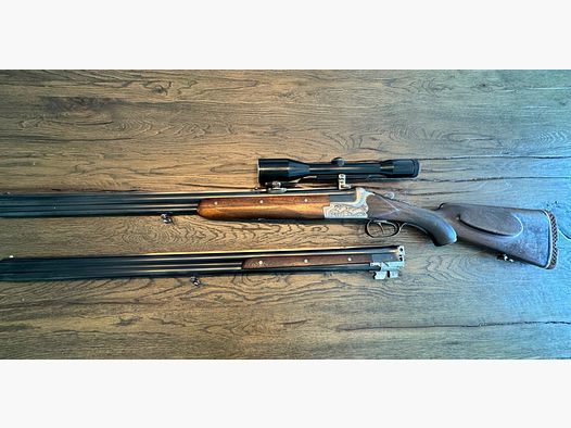 Merkel Bock combination 211E 7x57R with interchangeable barrel 16/70 16/70