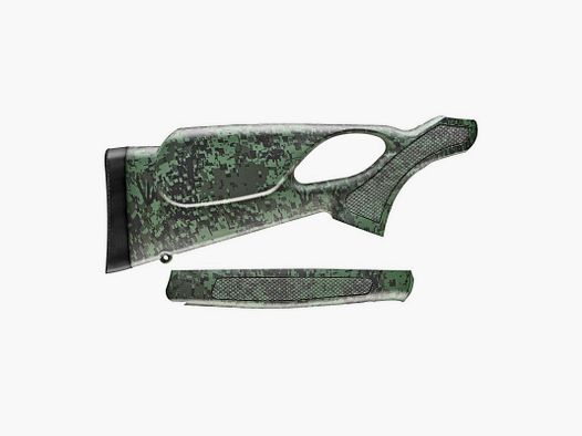 BERGARA SET SCHAFTHANDSCHEIBE BA13 THUMBHOLE GRÜN CAMO/ SCHWARZ