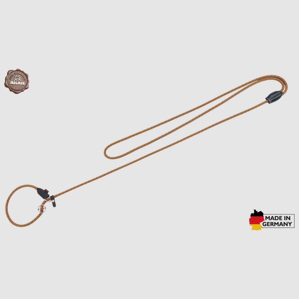 AKAH Moxon-Umhngeleine Stahlblau-Orange