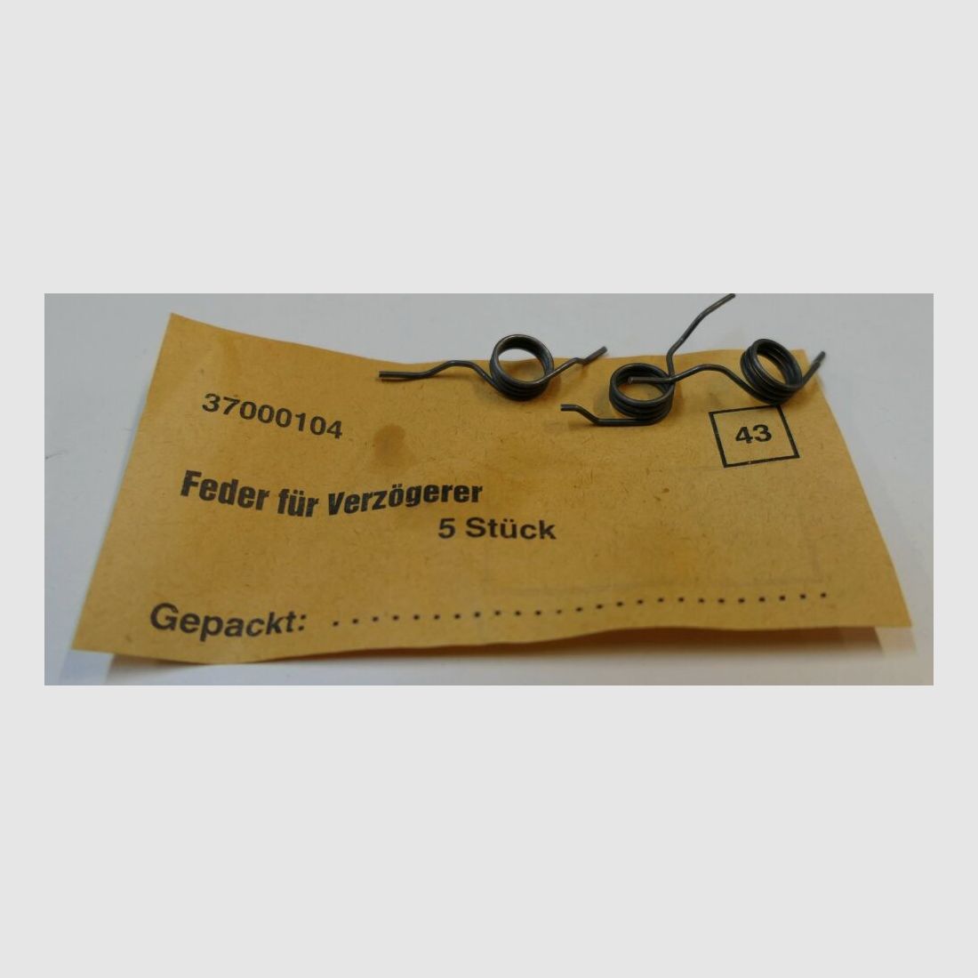 DDR VEB Geräte-& Werkzeugbau Wiesa orginal DDR NVA AK 47 Feder für Verzögerer [ 43 ] unbenutzt, neu für AK47, 7,62x39