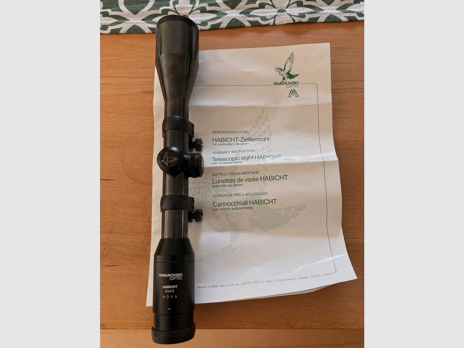 Swarovski Habicht scope 6x42 NOVA