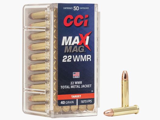 CCI Maxi-Mag .22 WMR 40GR FMJ 50 cartucce