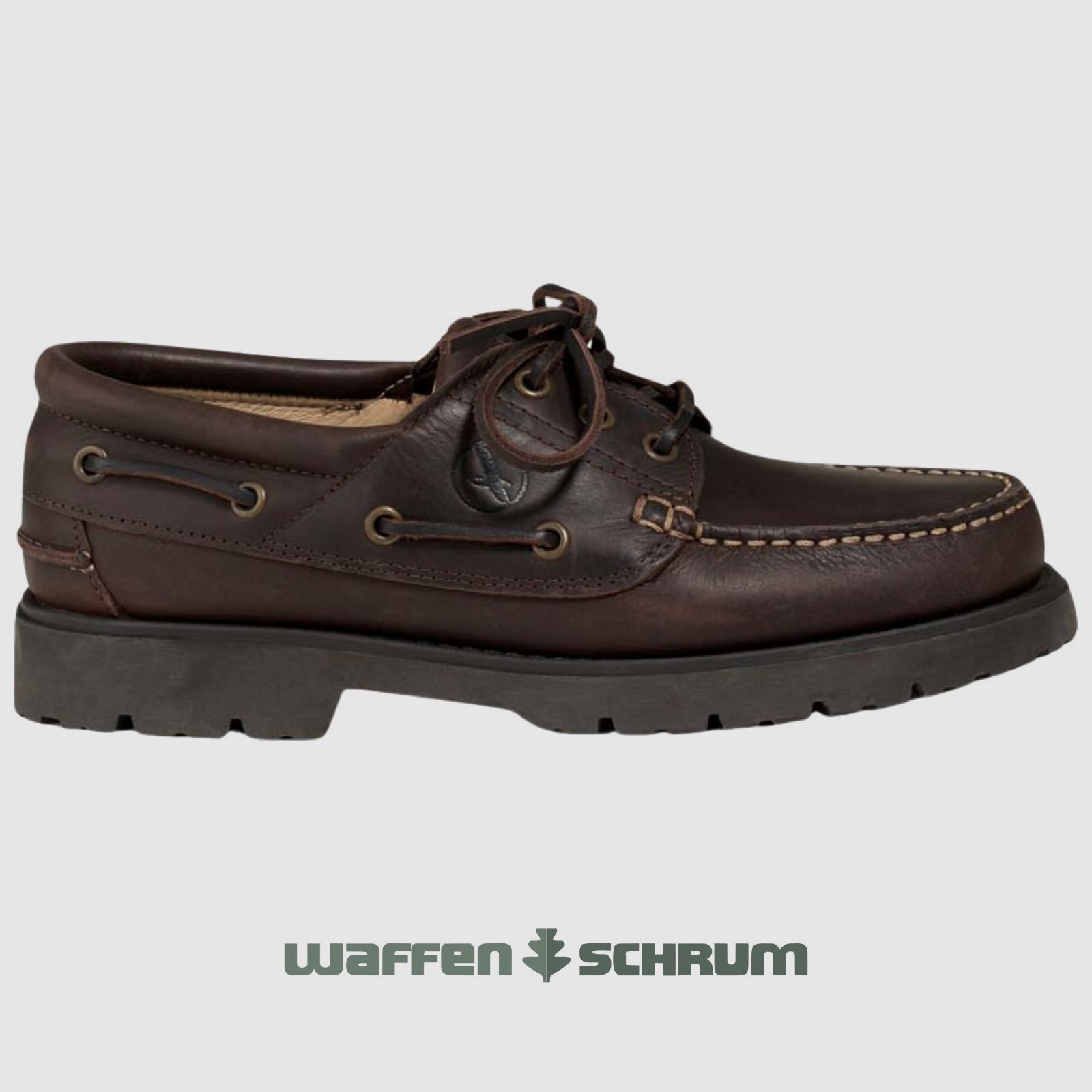 Aigle Lederschuh Tarmac Marron / Fonce