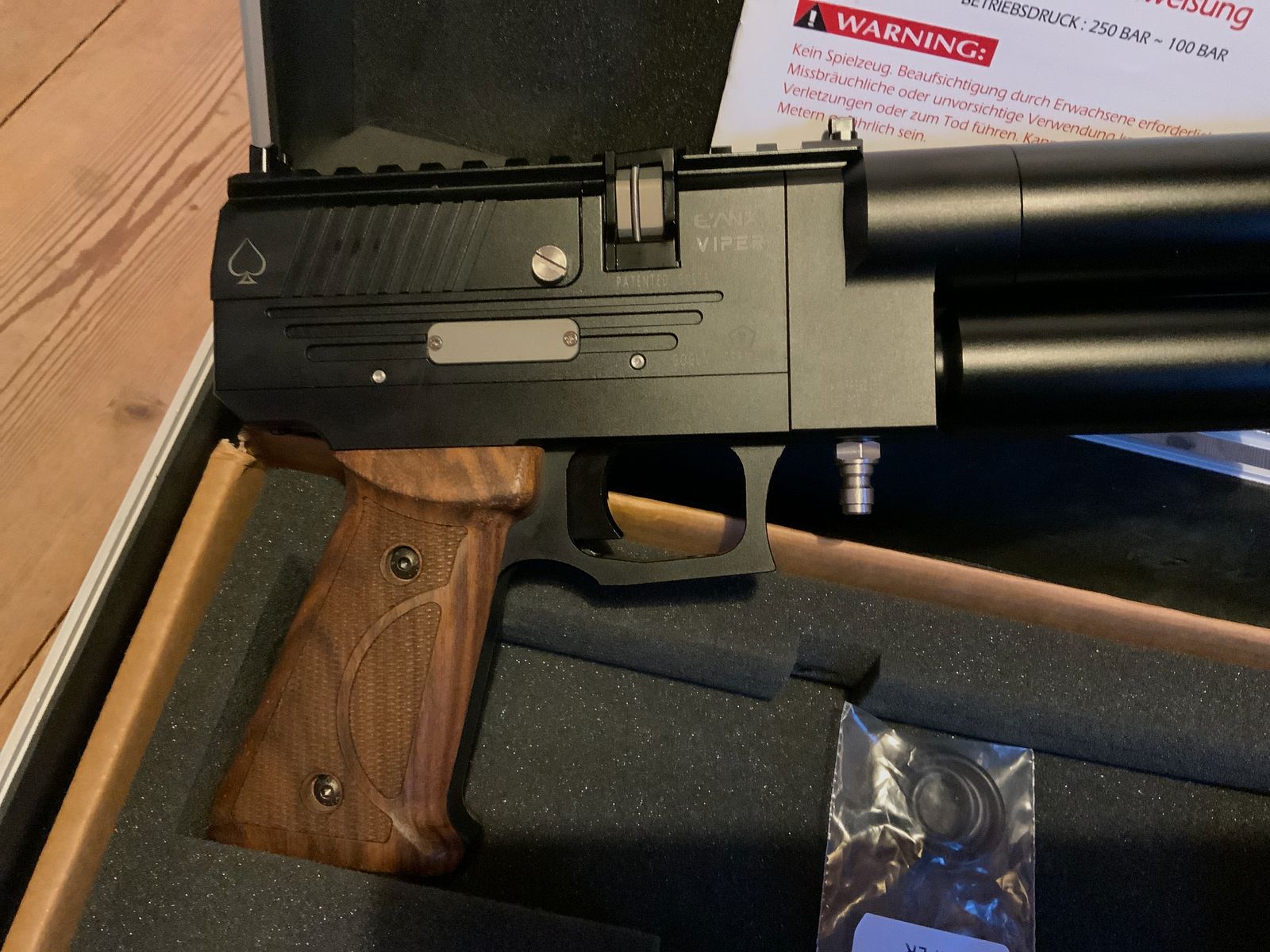 Luftpistole Evanix Viper PCP 5,5 mm Semi-Automatic Pressluftpistole