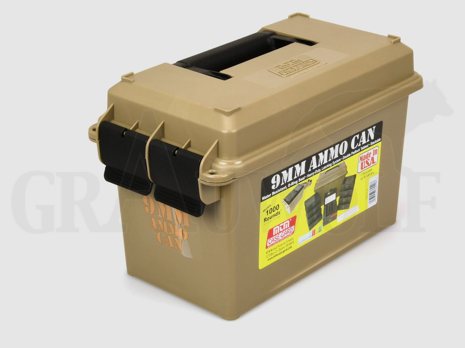 MTM Ammo Can ACC9 für 1000 9 mm Luger Patronen Dark Earth