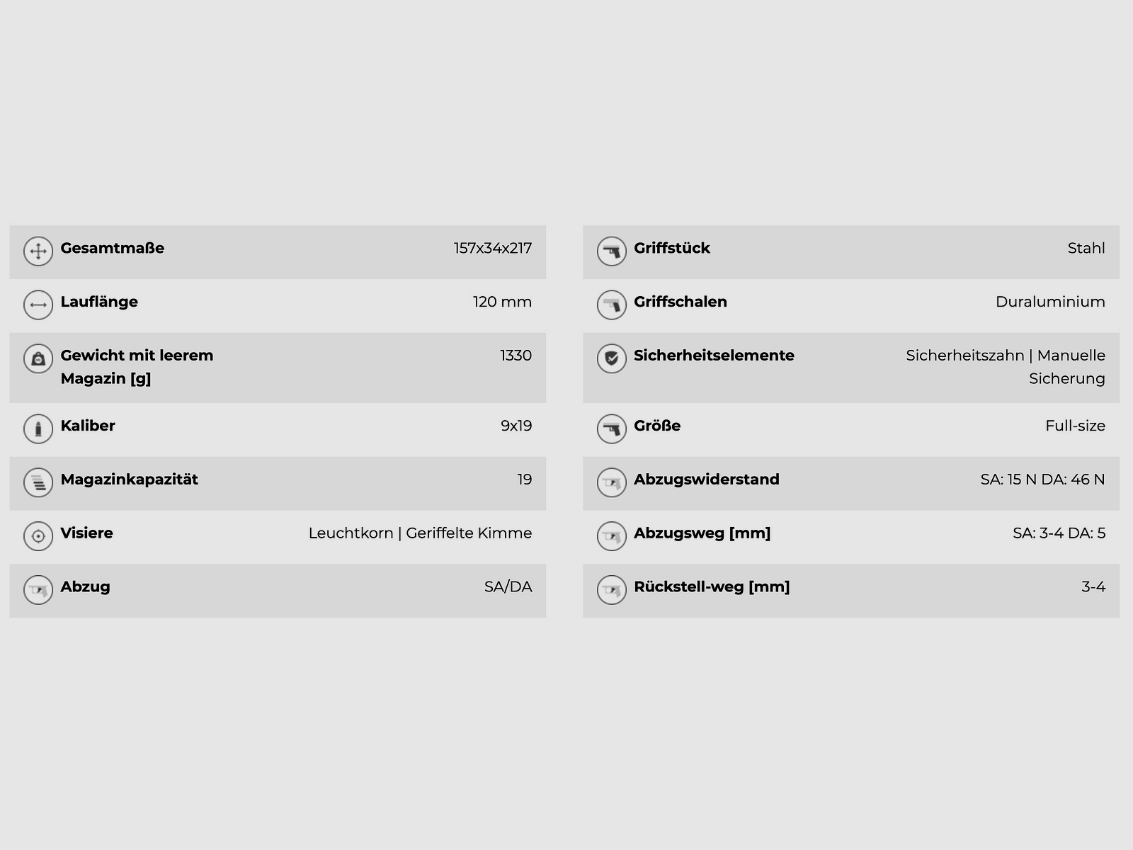 CZ Uhersky Brod SP-01 Shadow II 9mm Luger OR halbautomatische Pistole