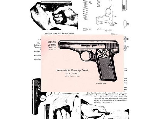 Nachdruck deutsche Bedienungsanleitung Pistole FN 1910