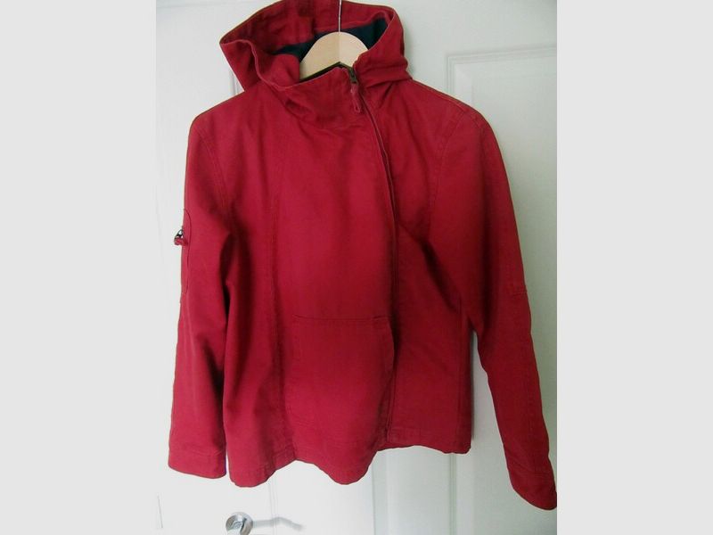 Damen 36er Mousqueton Jacke Rot Outdoorjacke Segeljacke