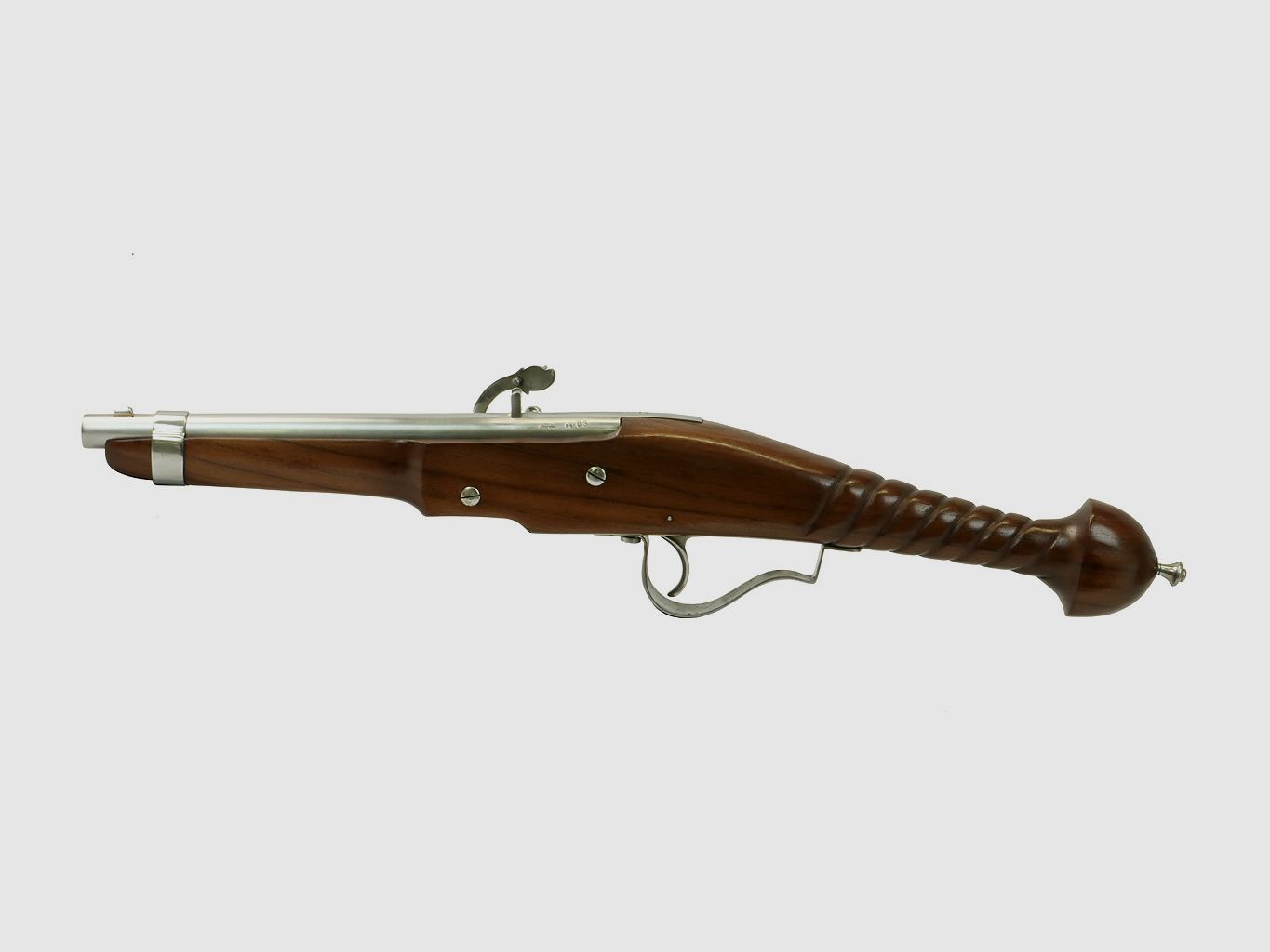 Vorderlader Luntenschlosspistole Matchlock Pistol Kaliber .63 bzw. 16 mm gedrehter Griff (P18)