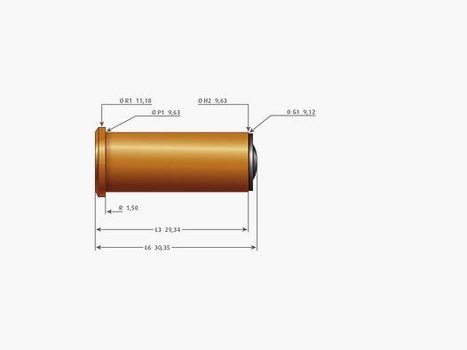 H&N GESCHOSSE 38/357 148 GRS / 9,6 G WC HS 500 STK