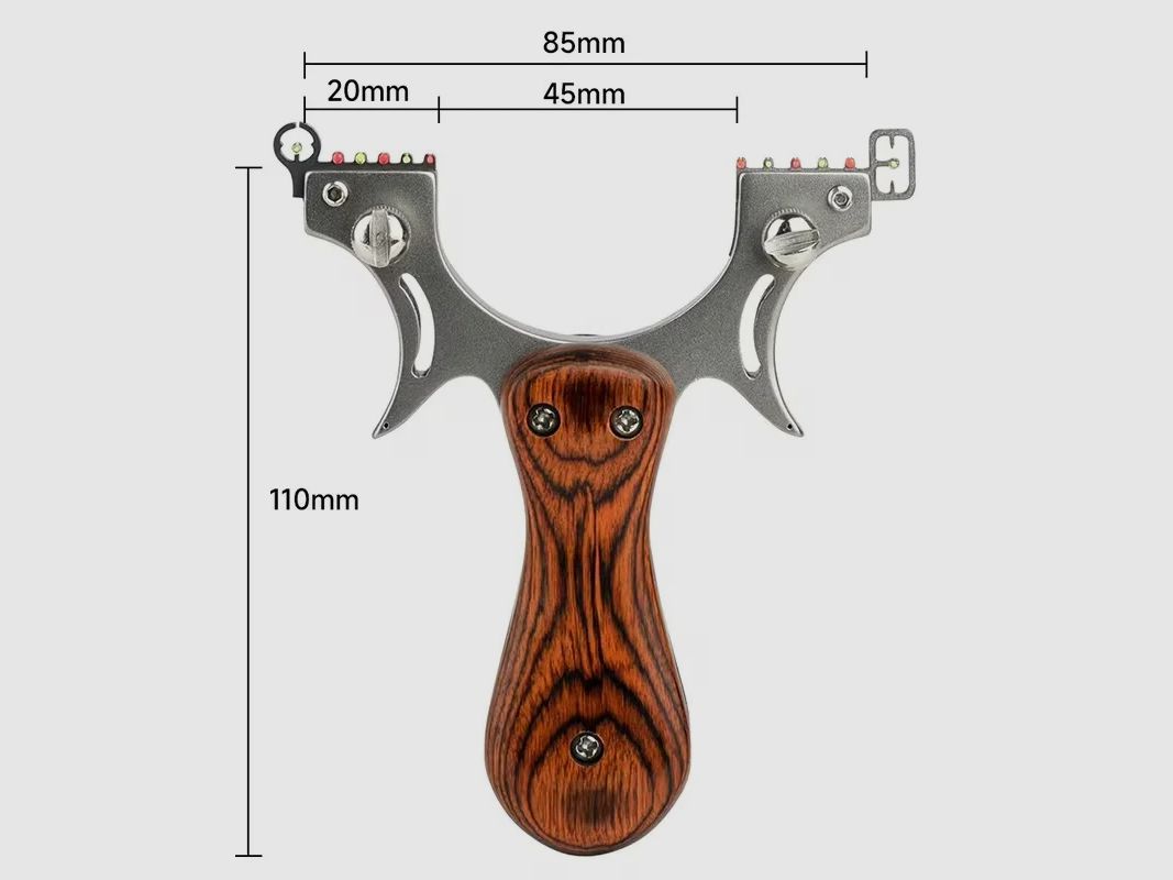 HawkSling  Schleuder mit Feder-Holzgriff 
