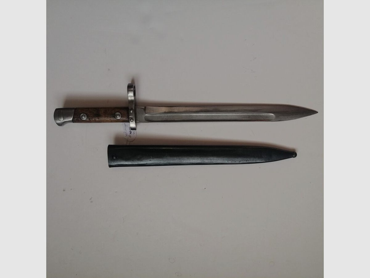 Rare Baïonnette ALLEMANDE mod 1895 autrichien – Fabrication allemande Ernst Busch – W18 – TBE, image 2 sur 6